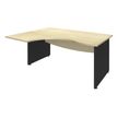 Burocean Dual - Bureau - linkshoekig - esdoornbruin
