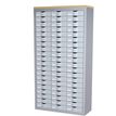 Paperflow - ladekast - 60 lades - zilver