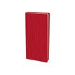 Agenda de poche Sahara Italnote avec répertoire - 1 semaine sur 2 pages - 8,8 x 17 cm - rouge - Quo Vadis