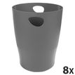 Exacompta Classic - afvalbak - 15 l - polypropyleen (PP) - muisgrijs
