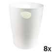 Exacompta ECOBIN Office - afvalbak - 15 l - polypropyleen (PP) - wit