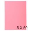 Exacompta SUPER - map met 2 flappen - A4 - voor 200 vellen - roze (pak van 50)