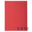 Exacompta SUPER - map met 2 flappen - A4 - voor 200 vellen - rood (pak van 50)