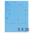 Exacompta - map met vierkante uitsparing - 220 x 310 mm - voor 200 vellen - turquoise (pak van 25)