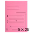 Exacompta SUPER "Contact" - map met 2 flappen - A4 - voor 200 vellen - roze (pak van 25)