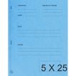 Exacompta POUR/CONTRE - map met vierkante uitsparing - A4 - voor 200 vellen - turquoise gevlekt (pak van 25)