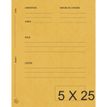 Exacompta - map met vierkante uitsparing - 220 x 310 mm - voor 200 vellen - geel (pak van 25)