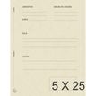 Exacompta - map met vierkante uitsparing - 220 x 310 mm - voor 200 vellen - ivoor (pak van 25)