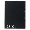 Exacompta - map met 3 flappen - A4 - voor 250 vellen - zwart