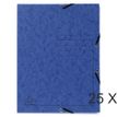 Exacompta - map met 3 flappen - A4 - voor 250 vellen - blauw
