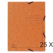 Exacompta - map met 3 flappen - A4 - voor 250 vellen - oranje