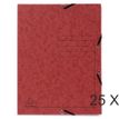 Exacompta - map met 3 flappen - A4 - voor 250 vellen - rood