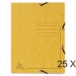 Exacompta - map met 3 flappen - A4 - voor 250 vellen - geel
