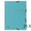 Exacompta - map met 3 flappen - A4 - voor 250 vellen - turquoise