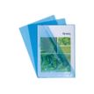 Exacompta - L-vormige map - A4 - transparant blauw (pak van 10)