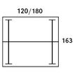0404000121725-Bureau Bench IRIS - L140 cm - Plan de départ - Pieds blanc - plateau imitation Hêtre-P_400012172_2-5