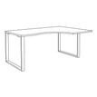 0404000123385-Bureau compact LOFTER - L180 cm - Retour à droite - Plateau Blanc - pied Carbone - (pied de renfort obligat-P_400012338_4-1