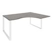 Burocean Urban - tafel - met rechte hoek - grijs eiken