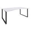 0404000123880-Bureau vague symétrique LOFTER - L180 cm - Plateau Blanc - pied Carbone-P_400012388_1-0