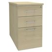 Burocean - Voetsteun - mobiel - 3 lades - met melamine gecoate spaanplaat - esdoornbruin