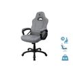 Fauteuil de bureau ENZO - accoudoirs fixes - appuie-tête intégré - gris clair