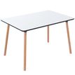 3660141226652-Table de restauration rectangulaire PALOMBA - L120 x P80 x H75 cm - pieds hêtre - plateau blanc--0