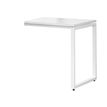 Retour bureau MT1 Elégance - L80 x P67 x H75 cm - pieds blancs - plateau blanc