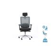 3701338801068-Fauteuil de bureau ergonomique SYNEC - accoudoirs réglables - appuie-tête réglable - noir--0