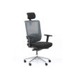 3701338801068-Fauteuil de bureau ergonomique SYNEC - accoudoirs réglables - appuie-tête réglable - noir--1