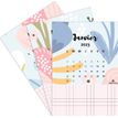 3664447125657-Calendrier mensuel illustré sur chevalet doré - 10,5 x 14,8 cm - Oberthur--1