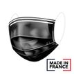 3662036019257-Boite 40 masques chirurgicaux 3 plis (non stériles) - type IIR - noir --0
