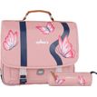 3662498003443-Cartable Ooban's Butterfly - 41 cm - 2 compartiments - rose - Oberthur--0