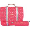 3662498003542-Cartable Ooban's Stars - 41 cm - 2 compartiments - corail - Oberthur--0