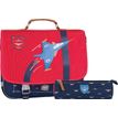 3662498003627-Cartable Ooban's Aviation - 35 cm - 2 compartiments - rouge et bleu marine - Oberthur--0