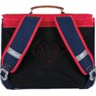 3662498003627-Cartable Ooban's Aviation - 35 cm - 2 compartiments - rouge et bleu marine - Oberthur--3