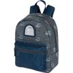 3664447124254-Sac à dos maternelle Kickers Boy - 1 compartiment - gris chiné et marine - Oberthur--0