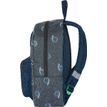 3664447124254-Sac à dos maternelle Kickers Boy - 1 compartiment - gris chiné et marine - Oberthur--3