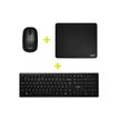 3567049009052-PORT Connect - ensemble clavier et souris sans fil + tapis de souris - AZERTY--4