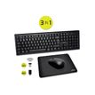 3567049009052-PORT Connect - ensemble clavier et souris sans fil + tapis de souris - AZERTY--5