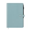 Agenda spiralé Lady Kent - 1 semaine sur 2 pages - 17 x 24,5 cm - bleu gris - Oberthur