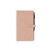 Agenda de poche spiralé Lady Kent - 1 semaine sur 2 pages - 9,5 x 17,5 cm - nude - Oberthur