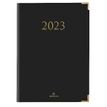 Agenda Kiev - 1 semaine sur 2 pages - 22 x 30,7 cm - noir - Oberthur
