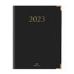Agenda Kiev - 1 semaine sur 2 pages - 22 x 28 cm - noir - Oberthur