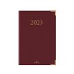 Agenda Kiev - 1 semaine sur 2 pages - 17 x 24,5 cm - bordeaux - Oberthur