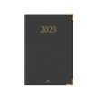 Agenda Kiev - 1 semaine sur 2 pages - 17 x 24,5 cm - gris - Oberthur