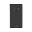 Agenda de poche Kiev - 1 semaine sur 2 pages - 9,5 x 17,5 cm - gris - Oberthur