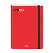Agenda à élastique Flex - 1 semaine sur 2 pages - 22 x 28 cm - rouge - Oberthur