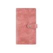 Agenda de poche spiralé Louisiane - 1 semaine sur 2 pages - 9,5 x 17,5 cm - vieux rose - Oberthur