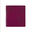 Agenda Primrose - 1 semaine sur 2 pages - 16,5 x 16,5 cm - prune - Oberthur