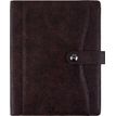 Agenda spiralé Davos - 1 semaine sur 2 pages - 22 x 28 cm - marron - Oberthur